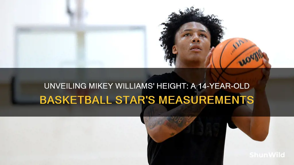 how tall is mikey williams basketball 14 year