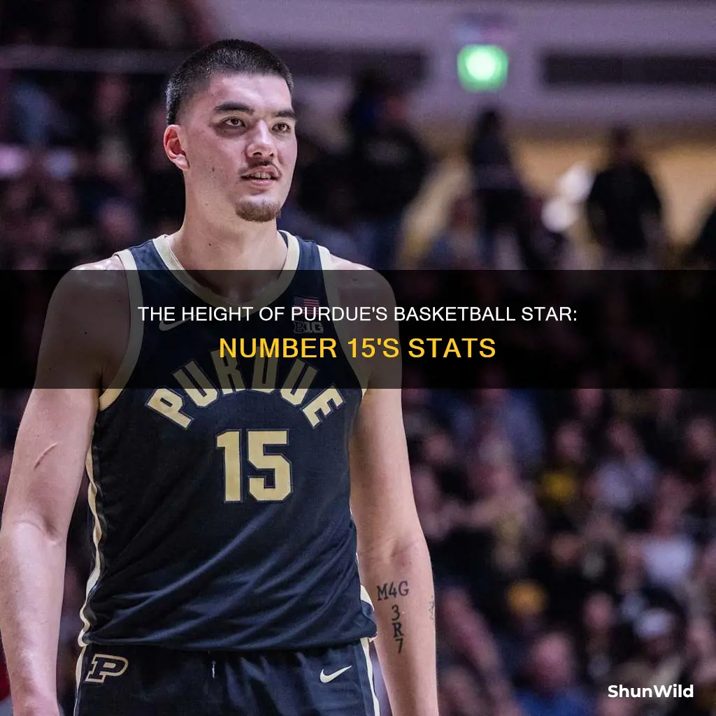 how tall is number 15 on purdue men