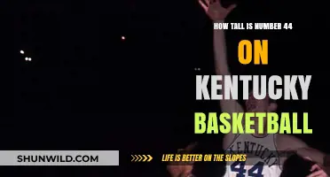 Height of Kentucky Basketball's Number 44 Player