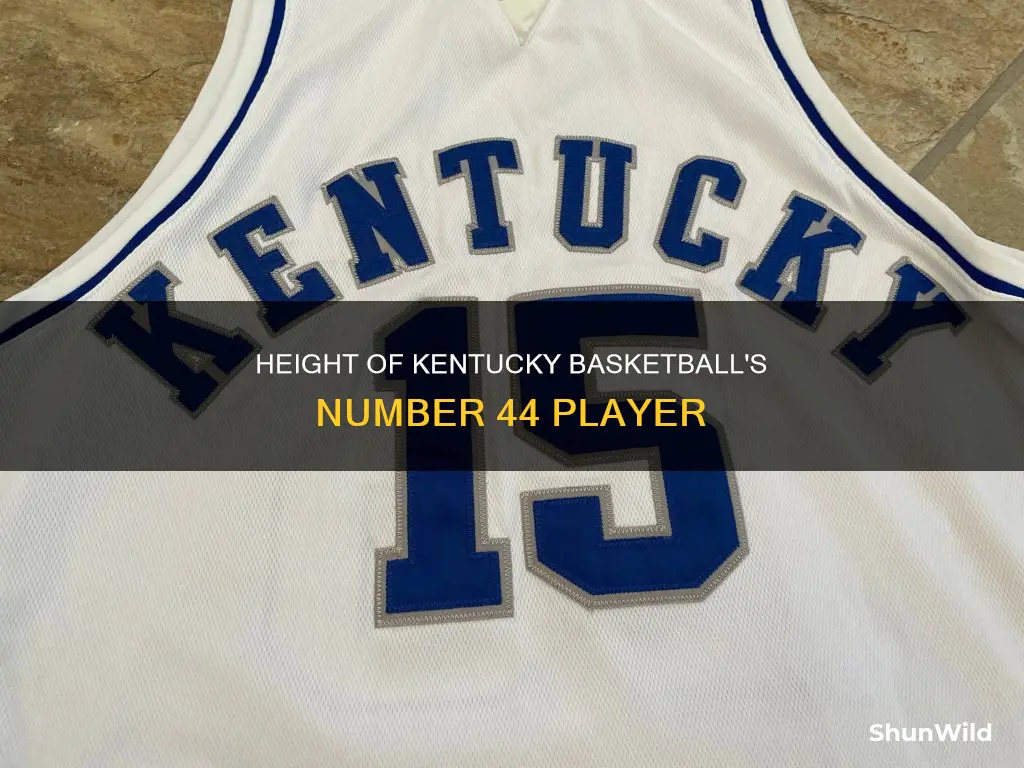 how tall is number 44 on kentucky basketball