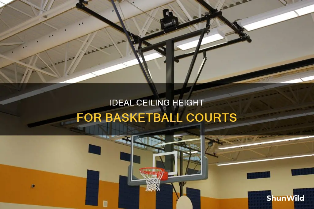 how tall of a ceiling for basketball
