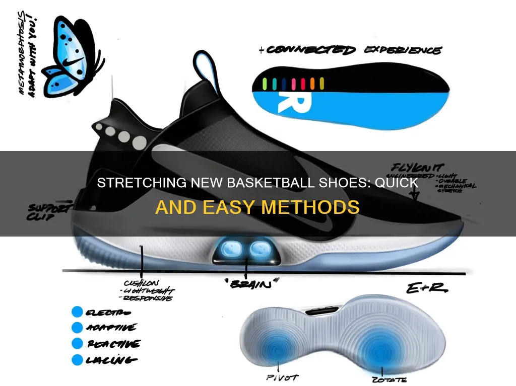 how tdo i stretch my new basketball shoes
