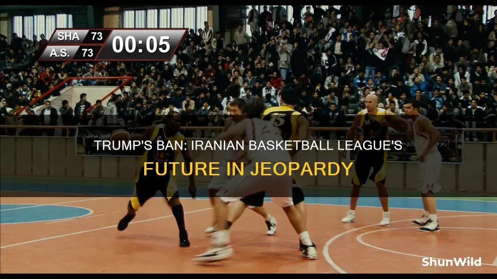how the trump ban affects the iranian basketball leage