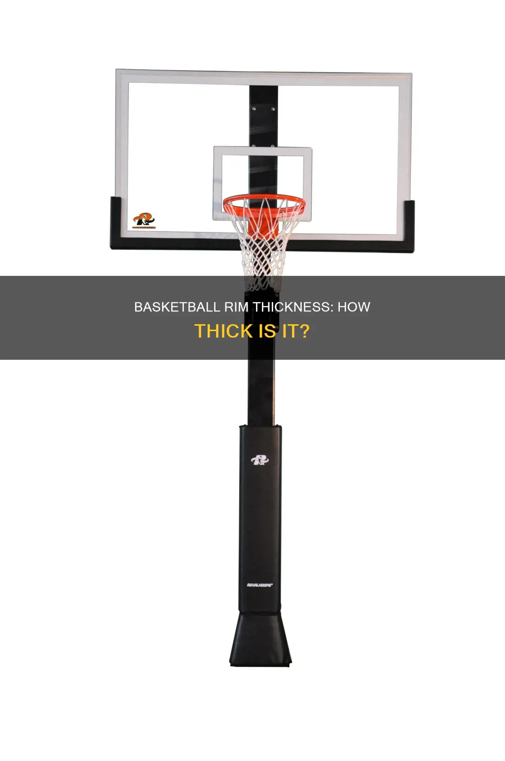 how thick is a basketball rim