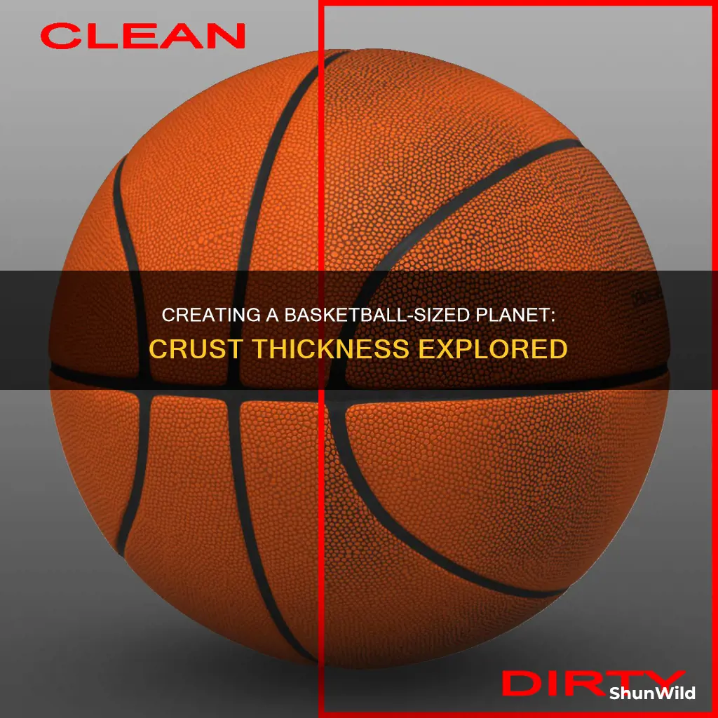 how thick would crust be if on a basketball