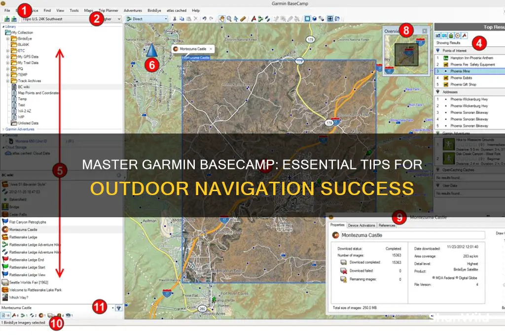 how ti use garminbase camp