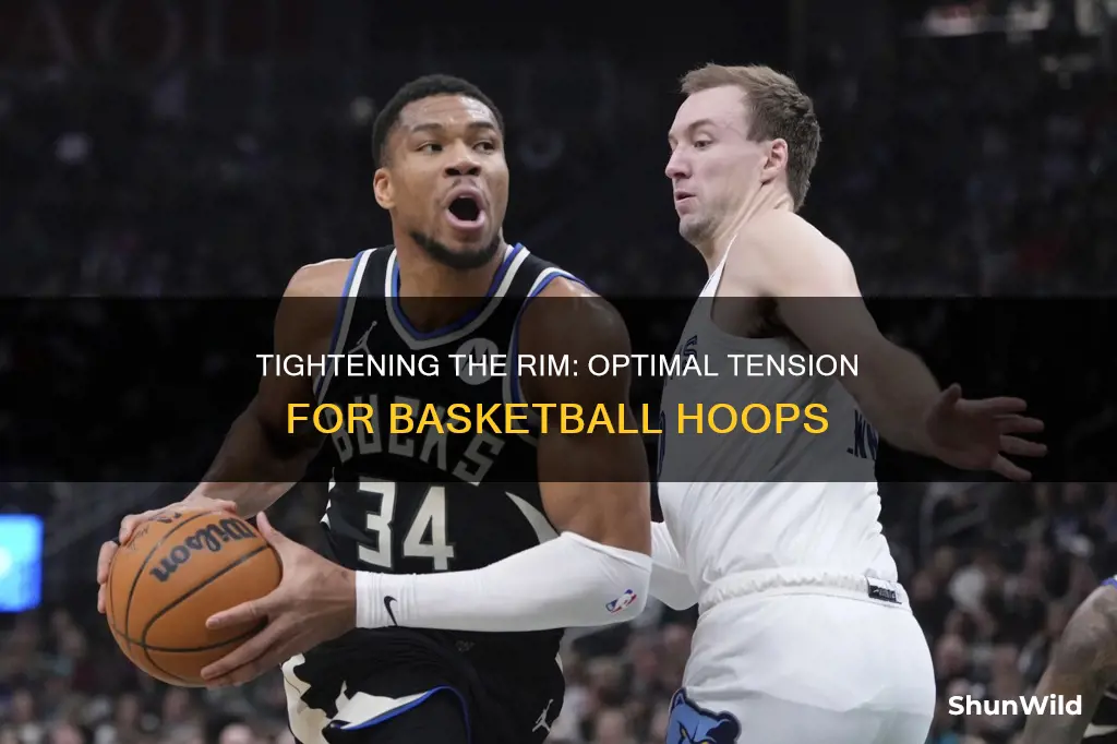 how tight should a basketball rim be