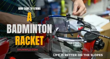 Badminton Racket String Tension: Finding the Right Balance