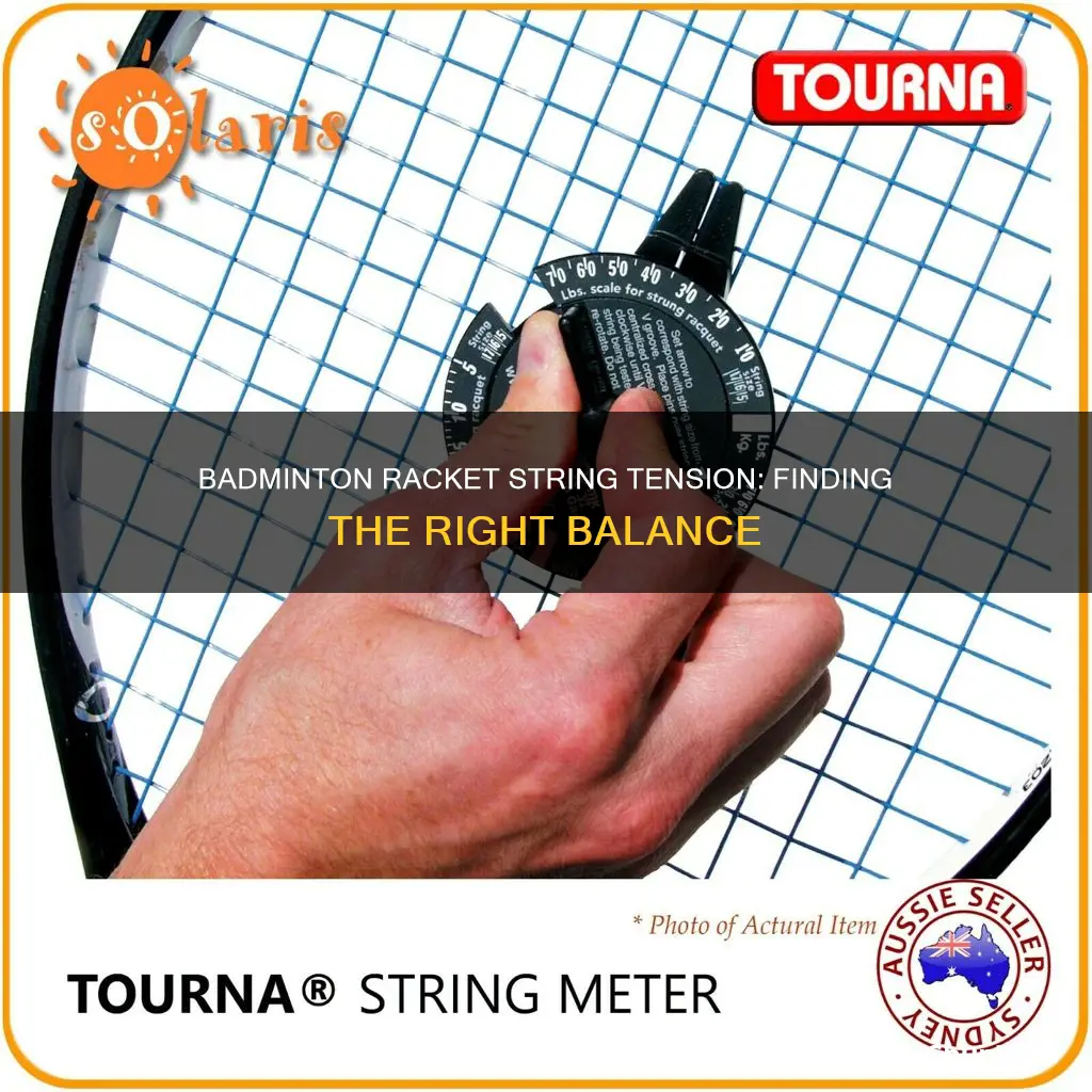 how tight to string a badminton racket