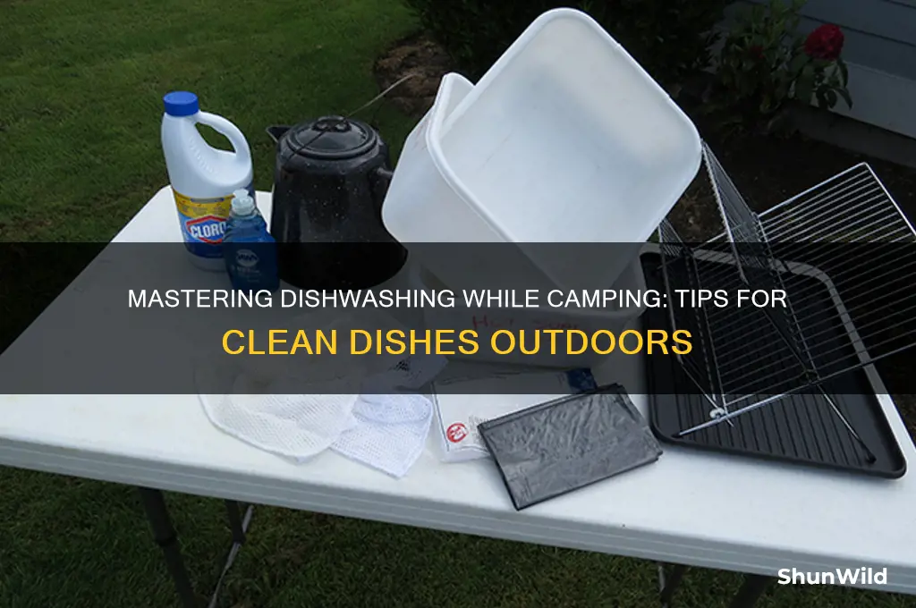 how tk wash disbes camping