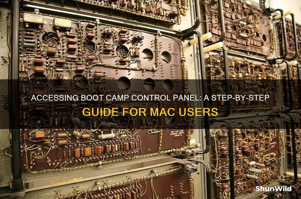 how to access boot camp control panel