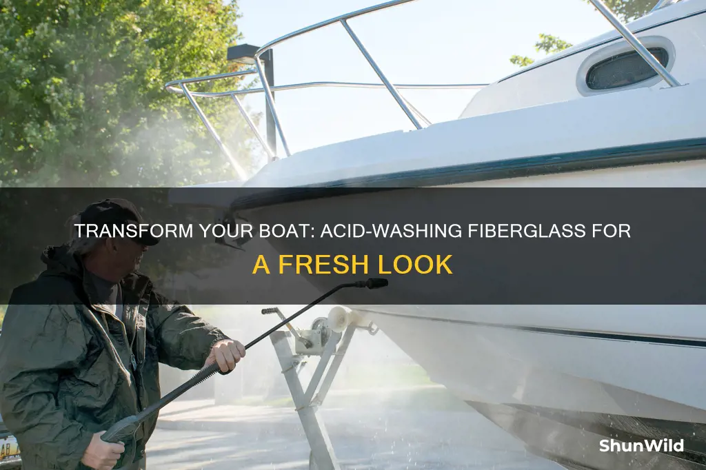 how to acid wash a fiberglass boat