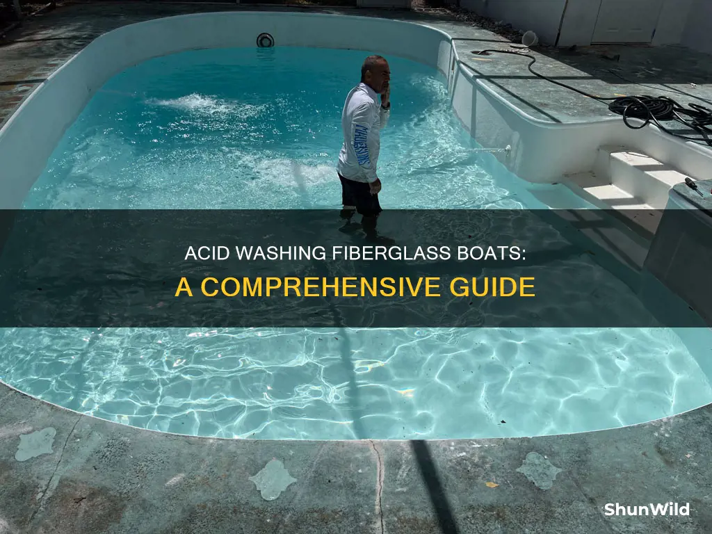 how to acid wash a fiberglass boat