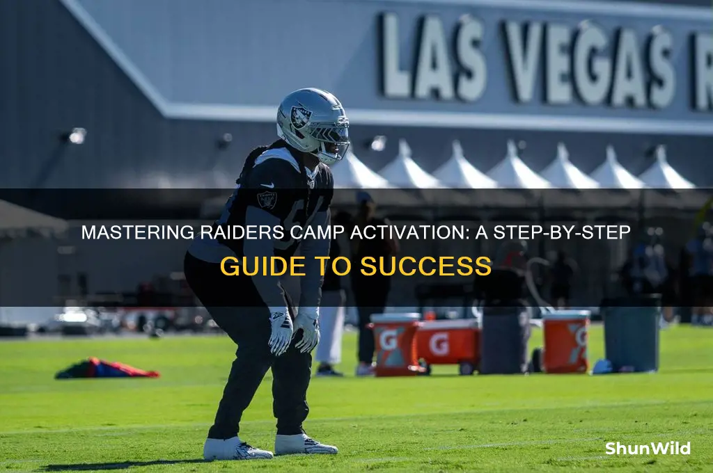 how to activate raiders camp