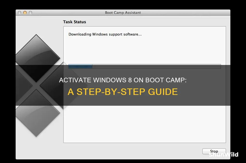 how to activate windows 8 on boot camp