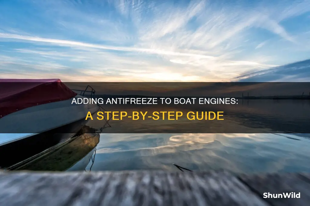 how to add antifreeze to boat engine