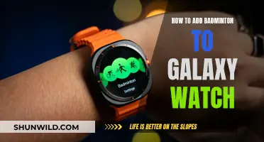 Galaxy Watch: Adding Badminton Workouts