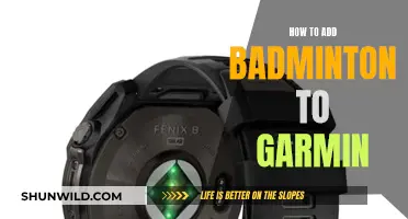 Garmin: Adding Badminton Workouts to Your Routine
