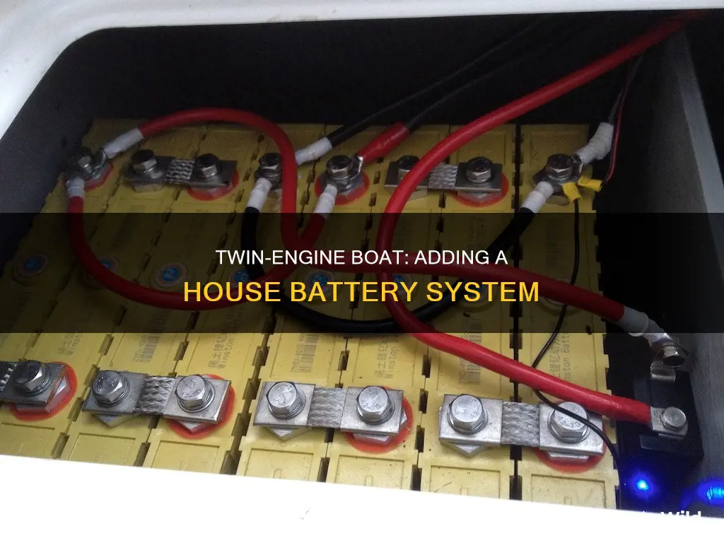 how to add house battery on a twin engine boat