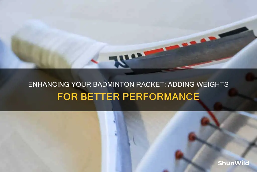 how to add weight to badminton racket