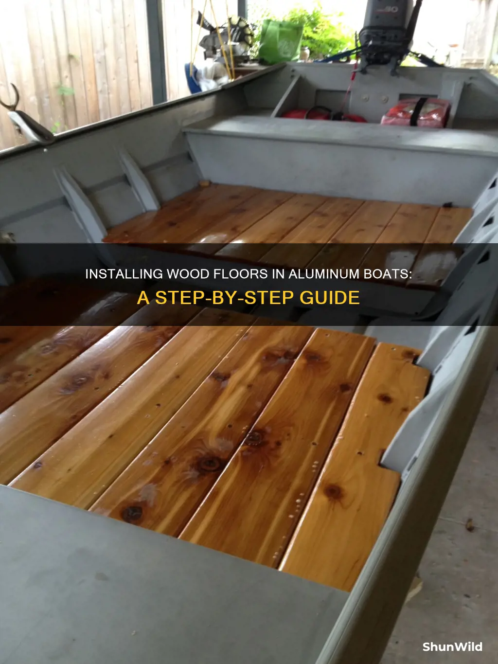 how to add wood floor to aluminum boat