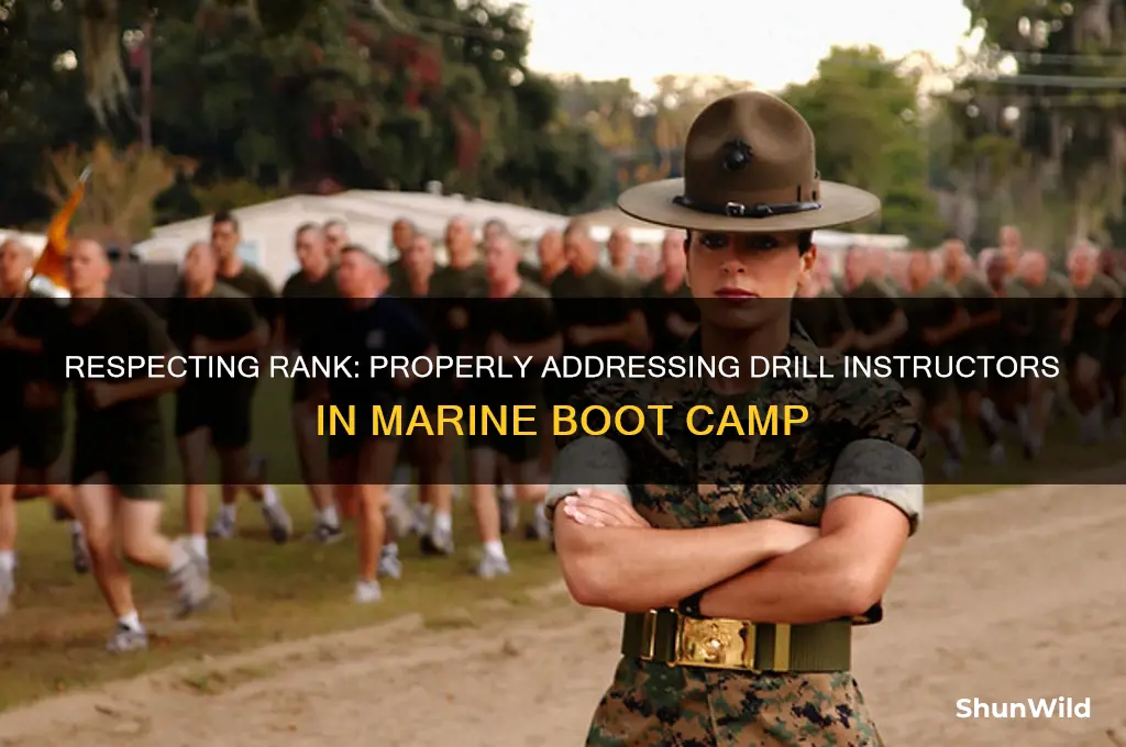how to address a drill instructor in marine boot camp