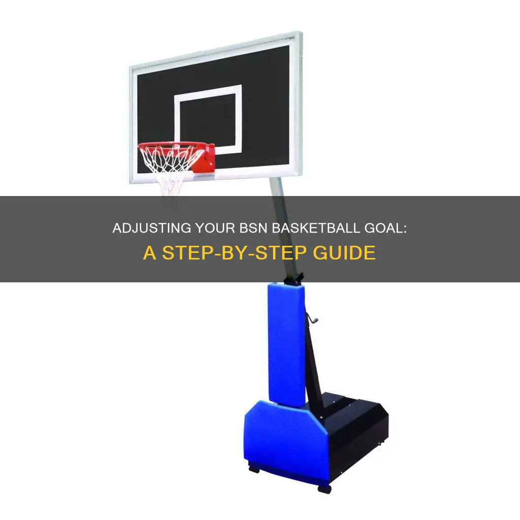 how to adjust bsn basketball goal