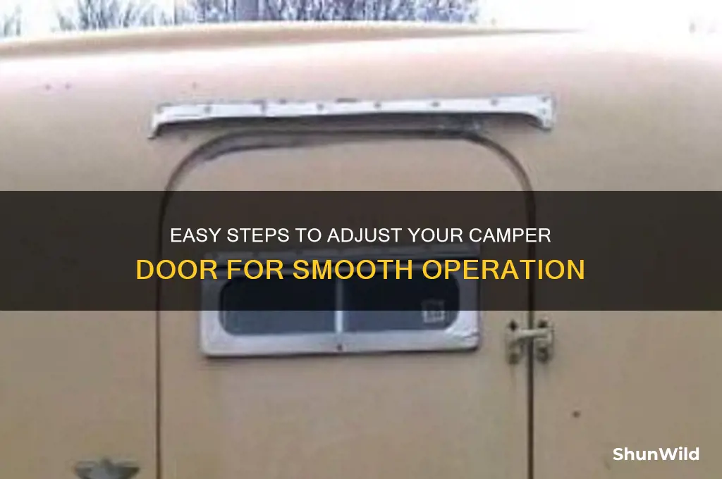 how to adjust camper door