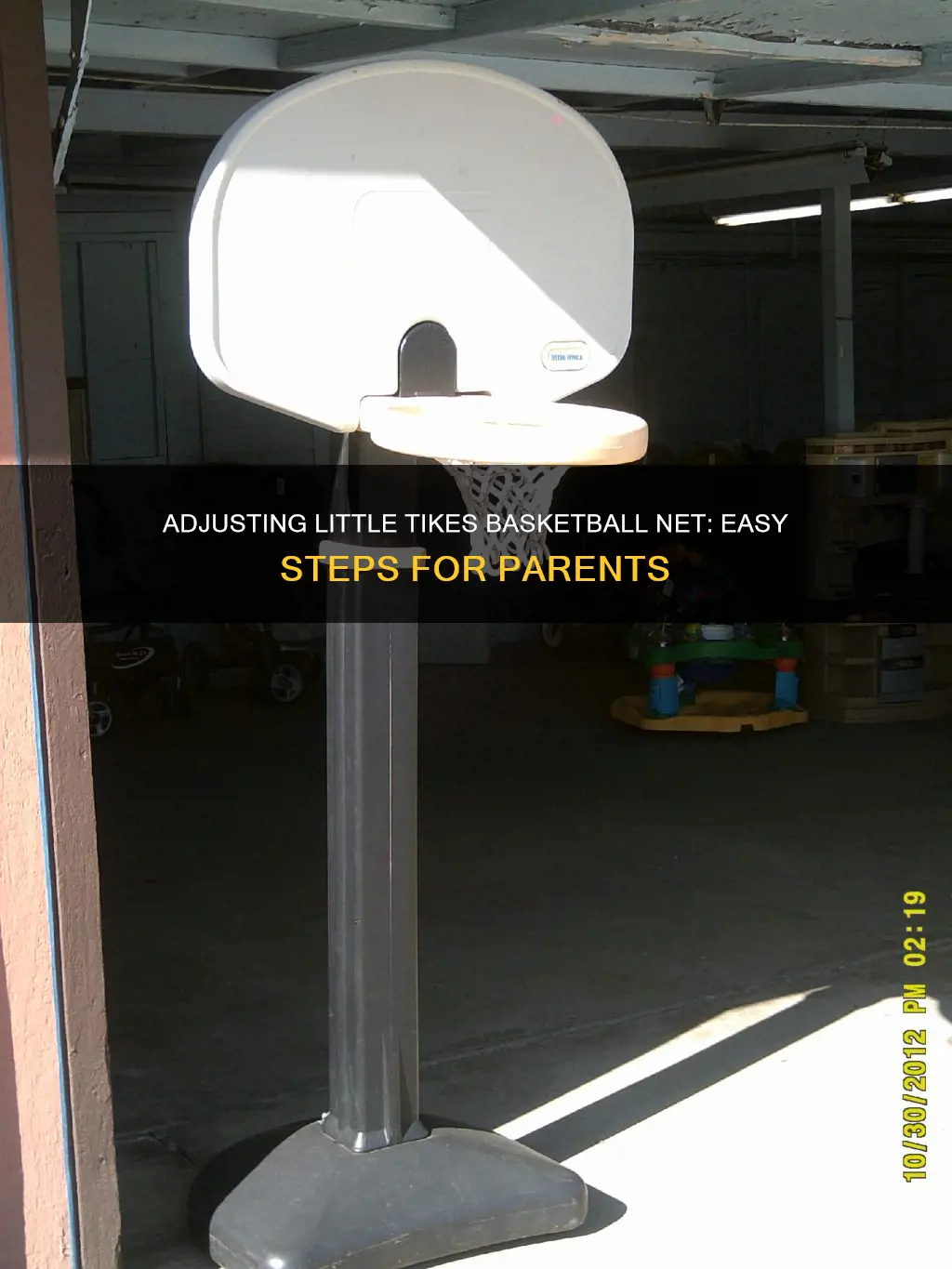 how to adjust little tikes basketball net