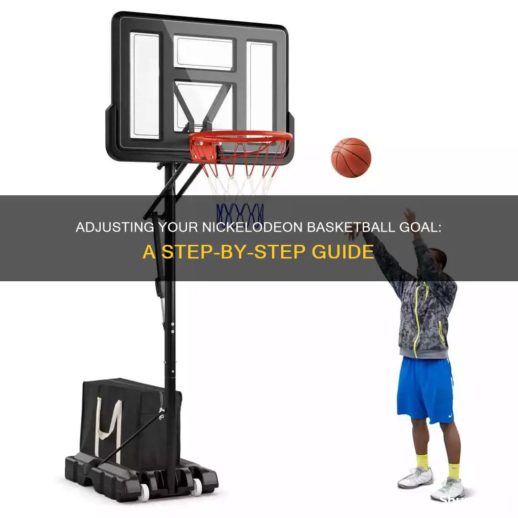 how to adjust nickeloadan basketball goal