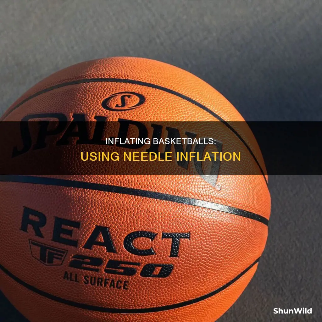 how to air up a basketball with a needle