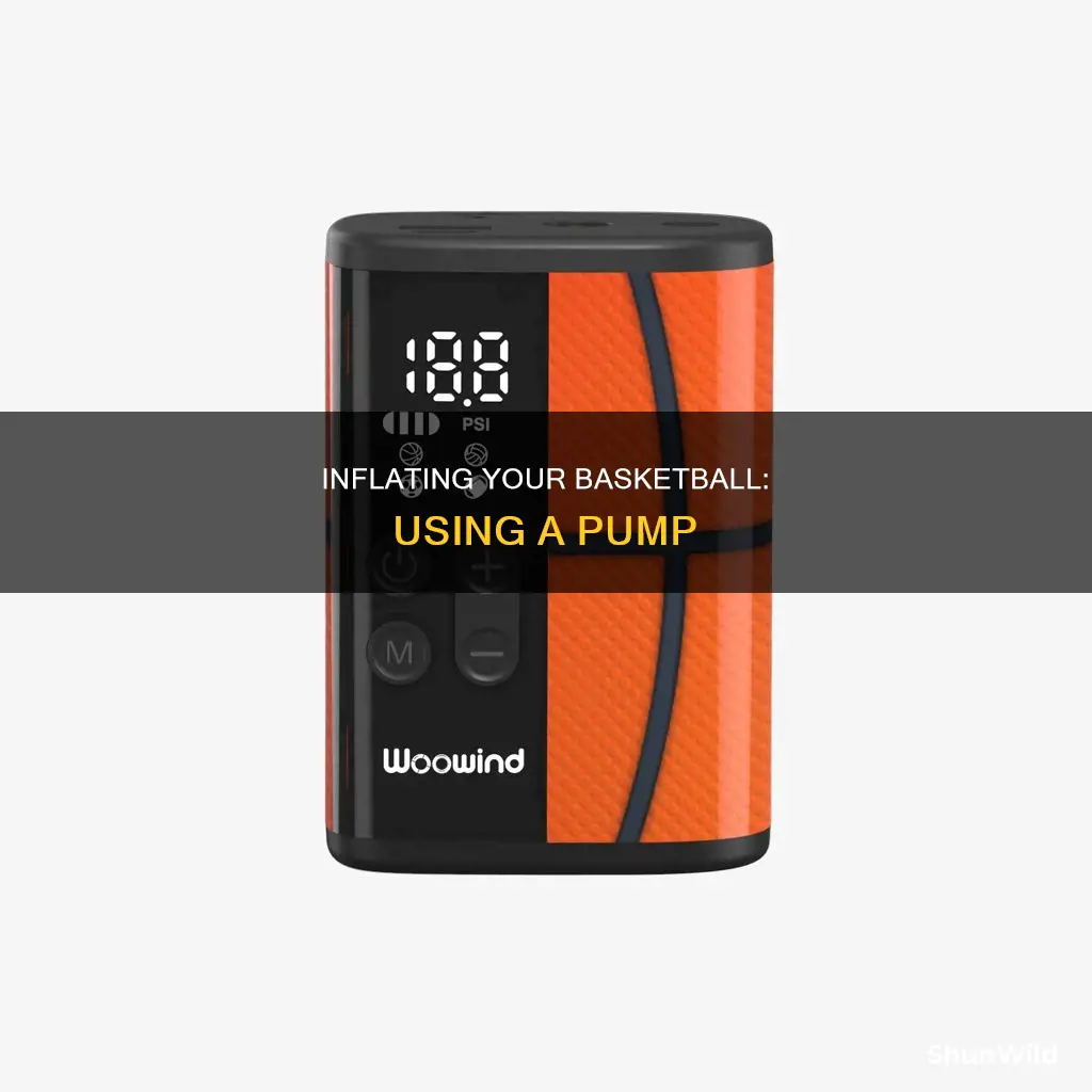 how to air up a basketball with a pump