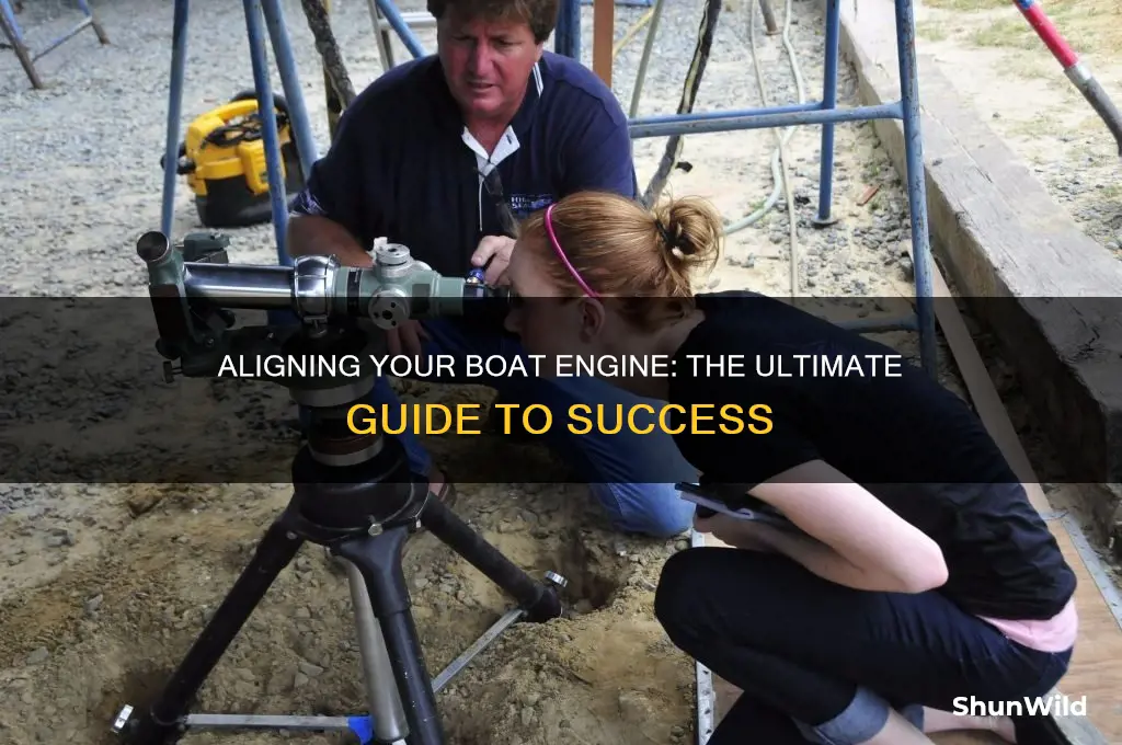 how to align a boat engine