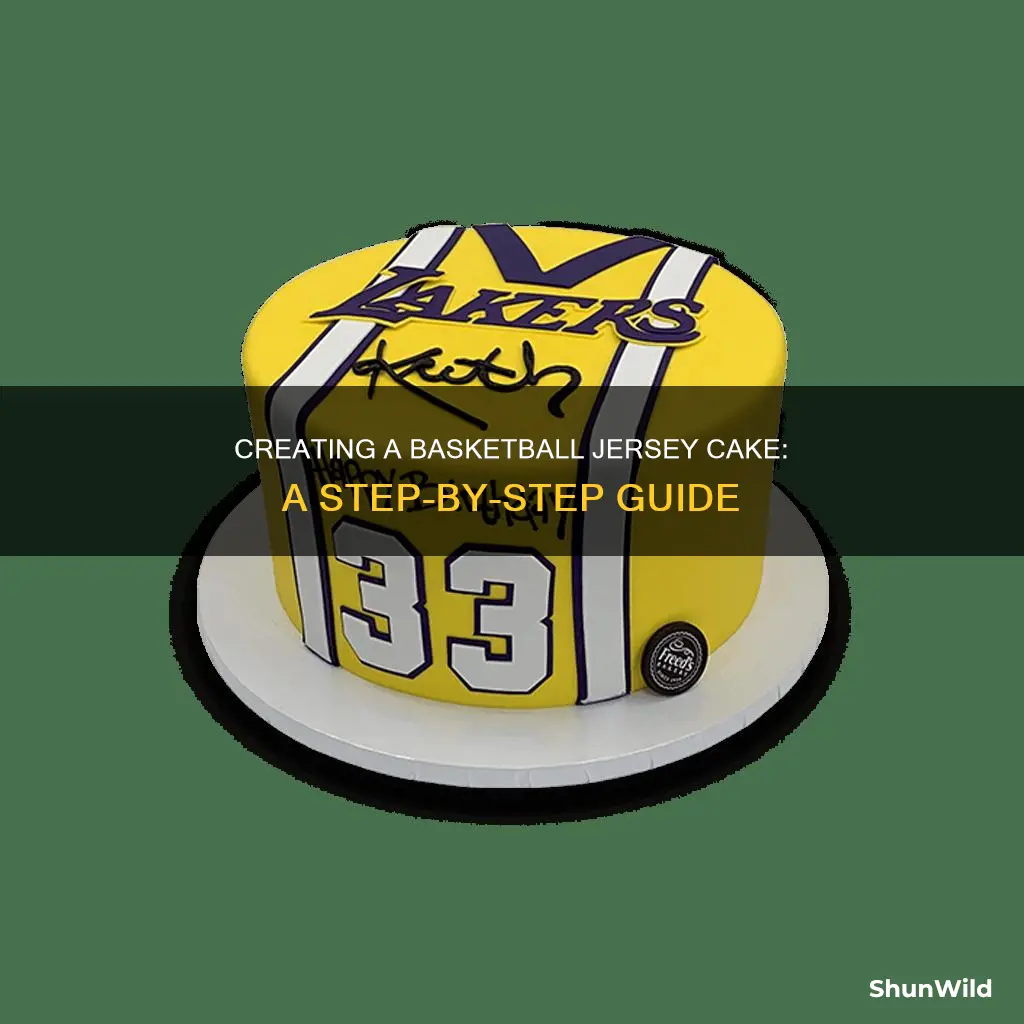 how to amke a basketball jersey cake