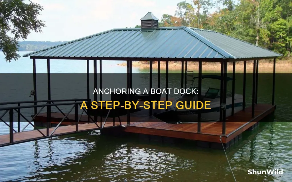 how to anchor a boat dock