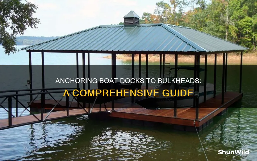 how to anchor boat dock to bulkhead