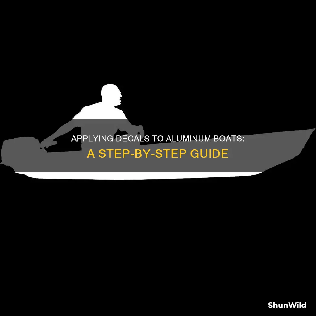 how to apply a decal to an aluminum boat