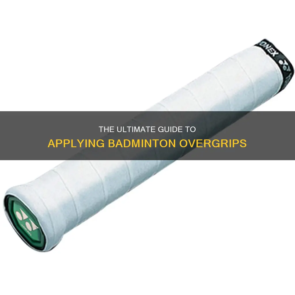 how to apply badminton overgrip