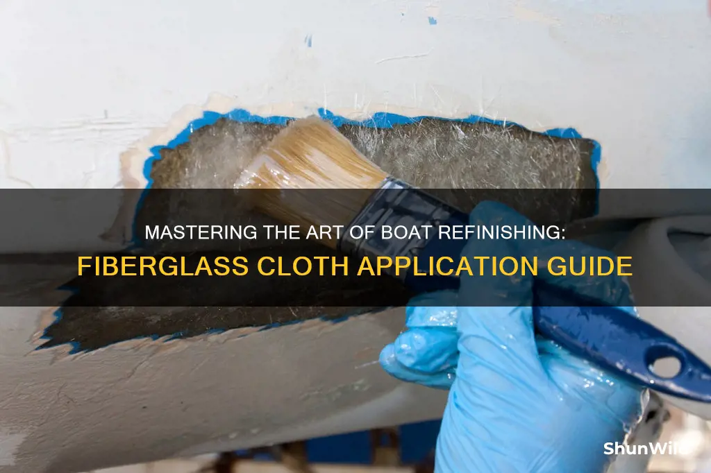 how to apply fiberglass cloth on a boat