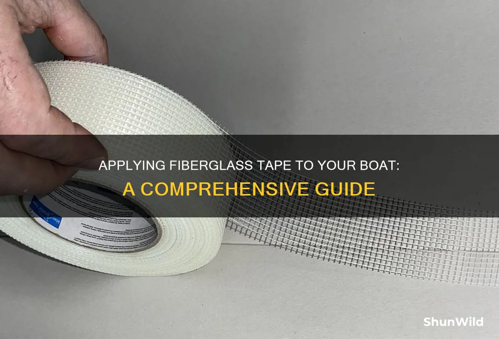how to apply fiberglass tape to boat