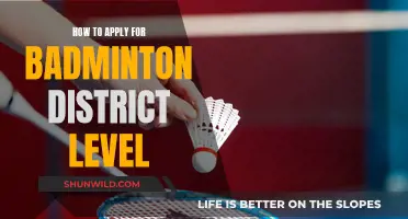 Badminton District Level: Application Strategies for Success