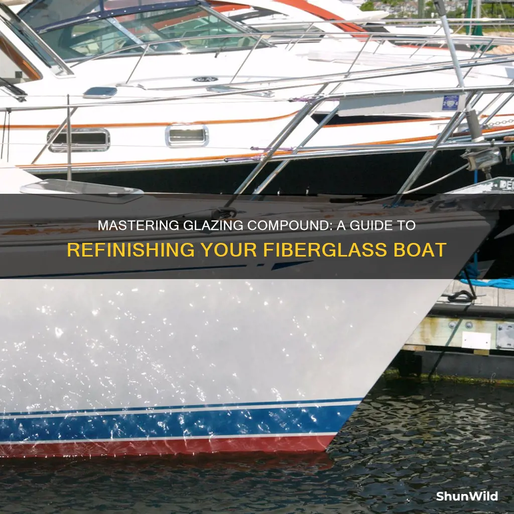 how to apply glazing compound on fiberglass boat