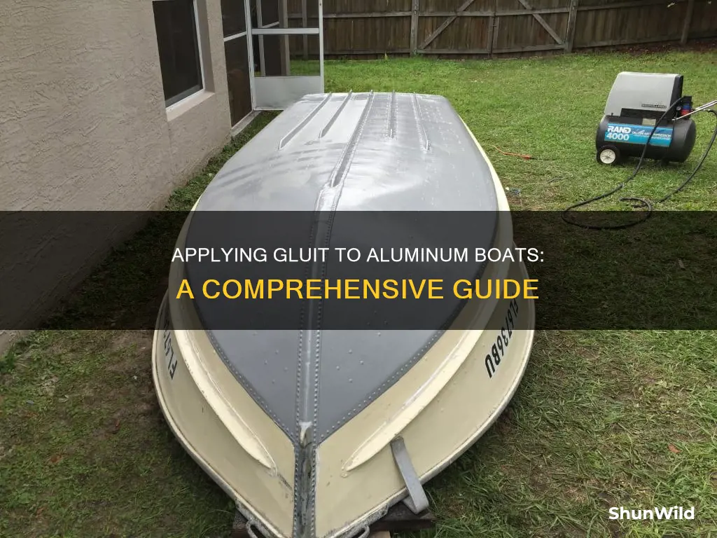 how to apply gluvit to aluminum boat