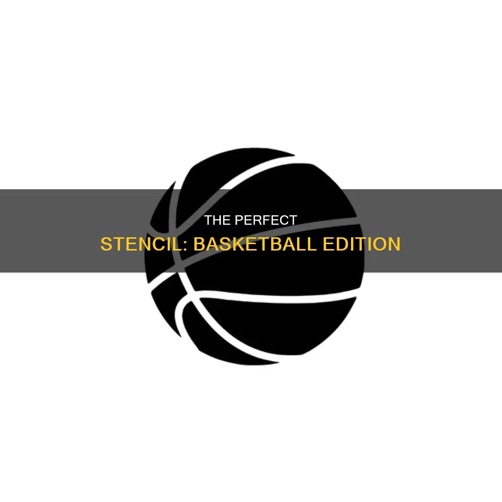 how to apply stencil to basketball
