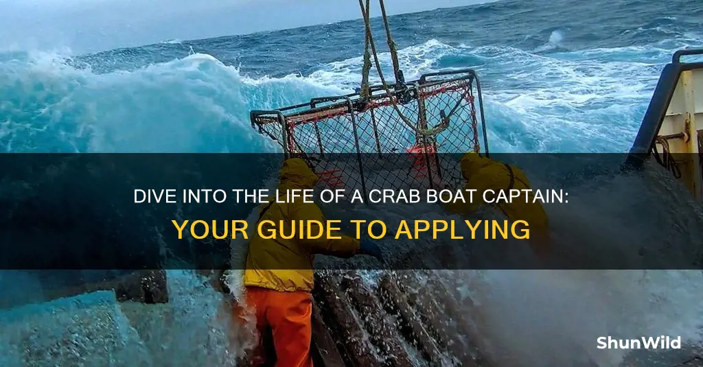 how to apply to work on a crab boat