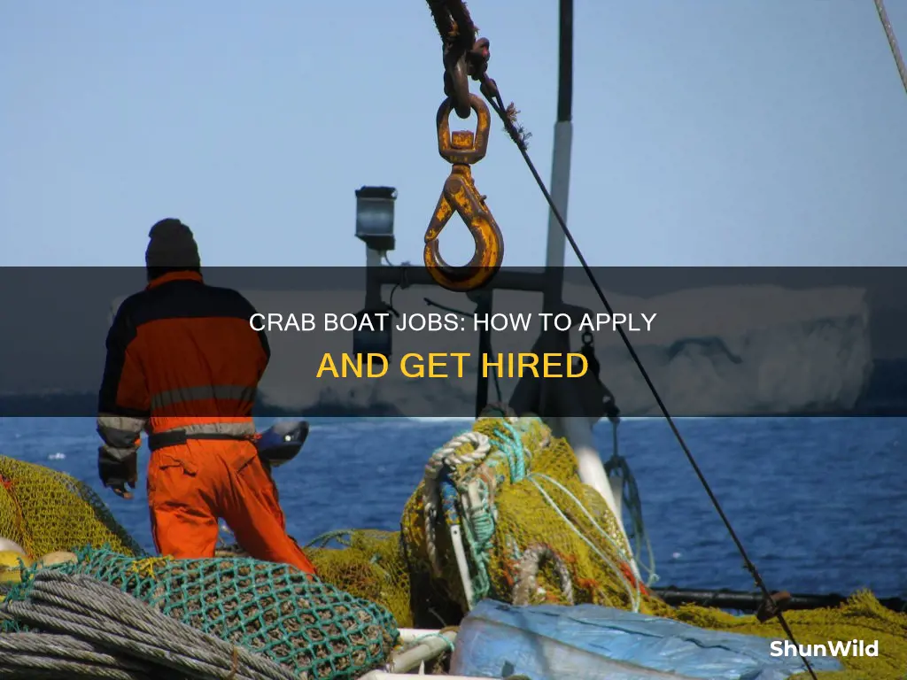 how to apply to work on a crab boat