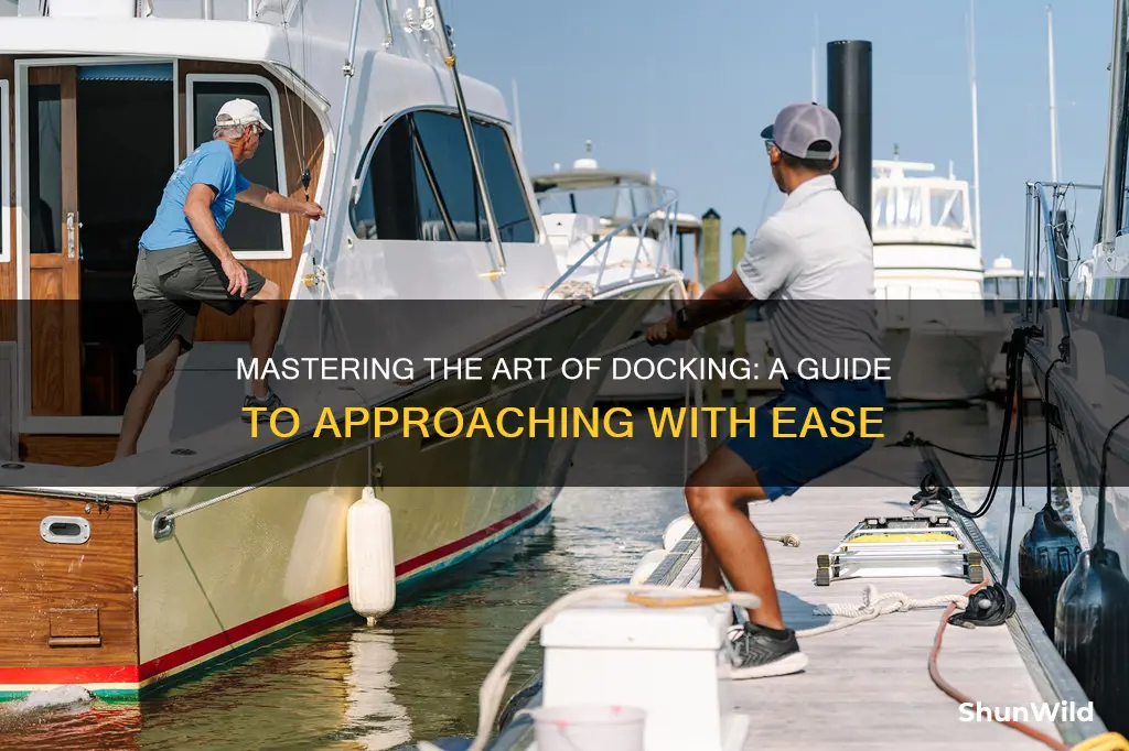 how to approach a dock with a boat