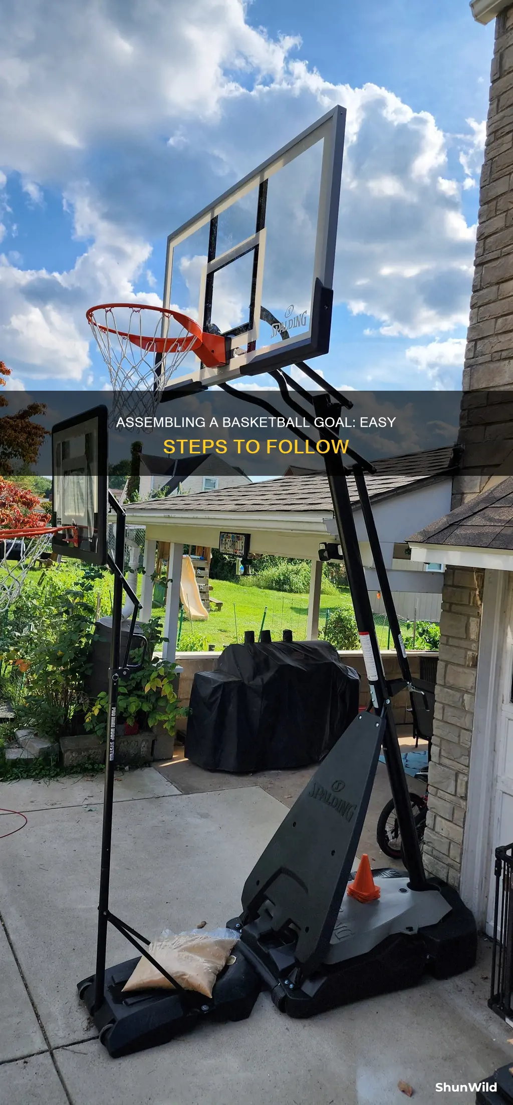 how to assemble a basketball goal