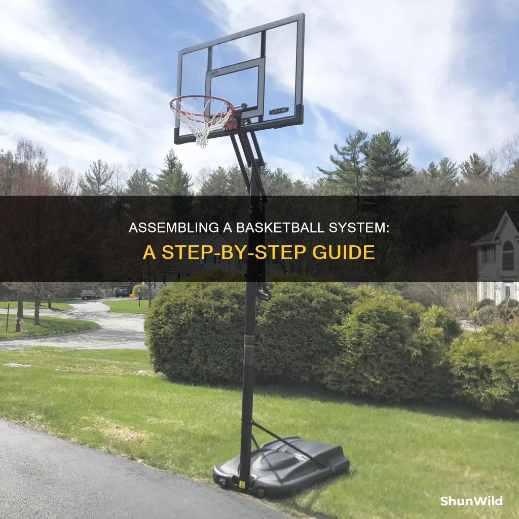 how to assemble lifetime basketball system