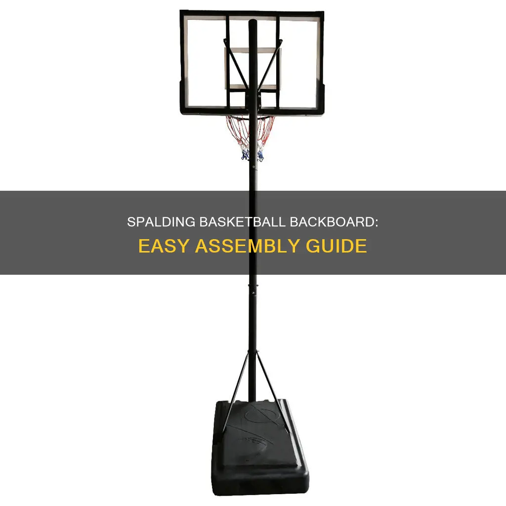 how to assemble spalding basketball backboard